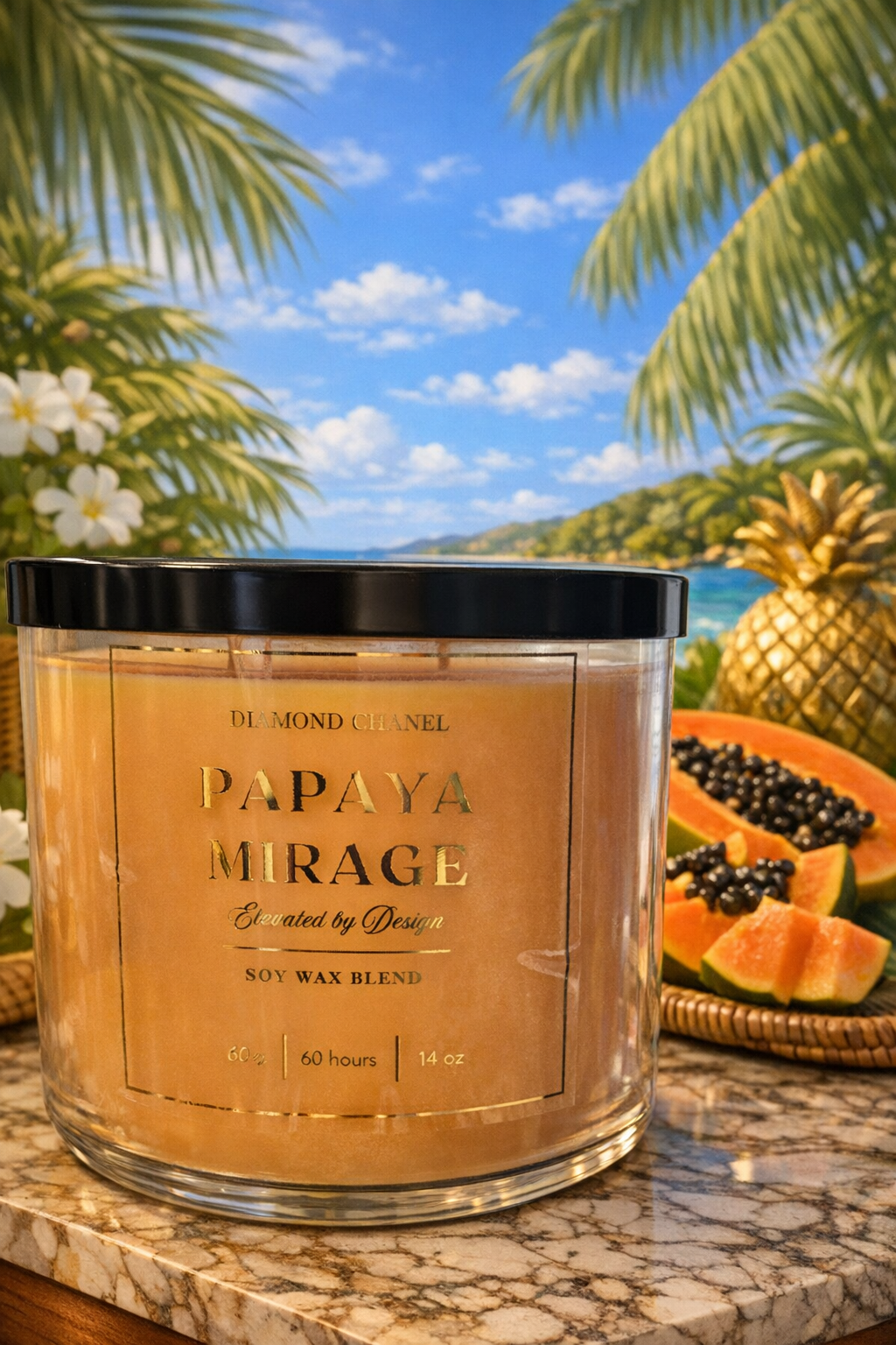 Papaya Mirage Candle (16 oz)